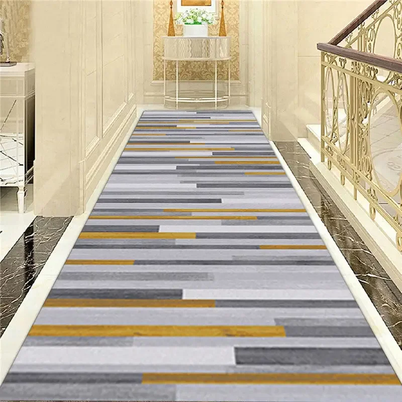 

Customized Custom Cut Foyer Hallway Staircase Carpet Non Slip Mat Lobby Mat Fully Covered Hotel Floor Mat