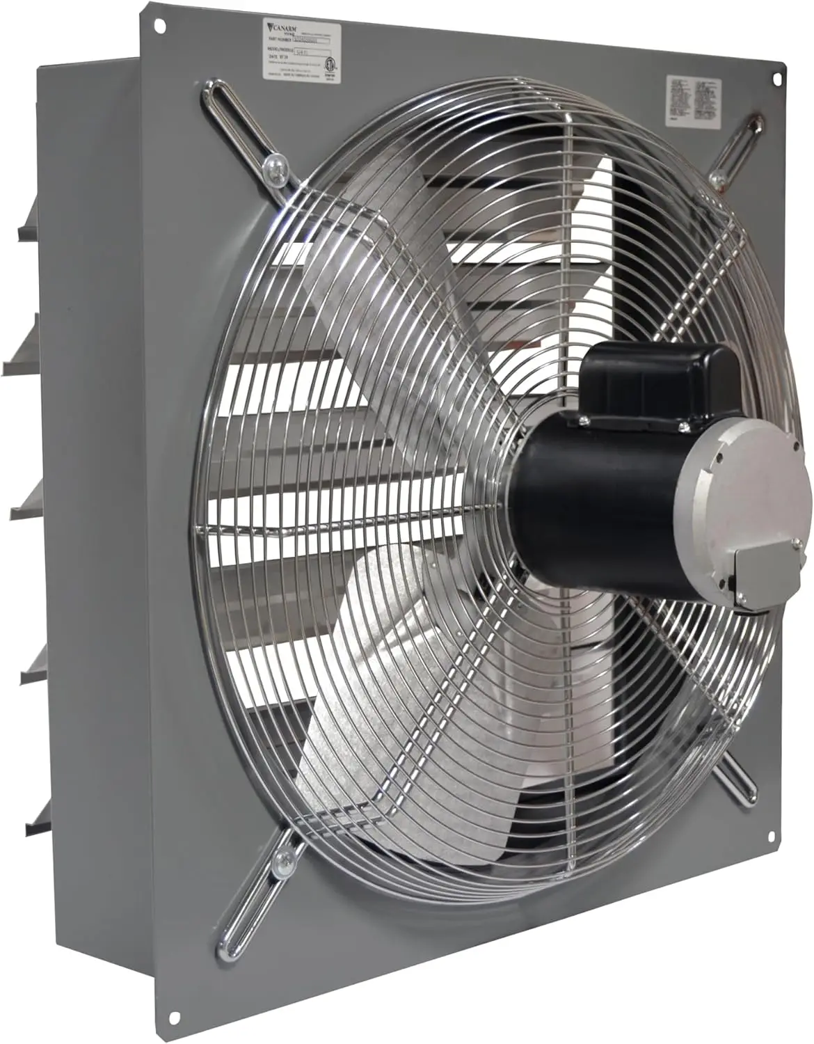 Wall Exhaust Fan - Single-Speed, 24In. 1/3 , 5000 Cfm, Model Number Sd24-F1