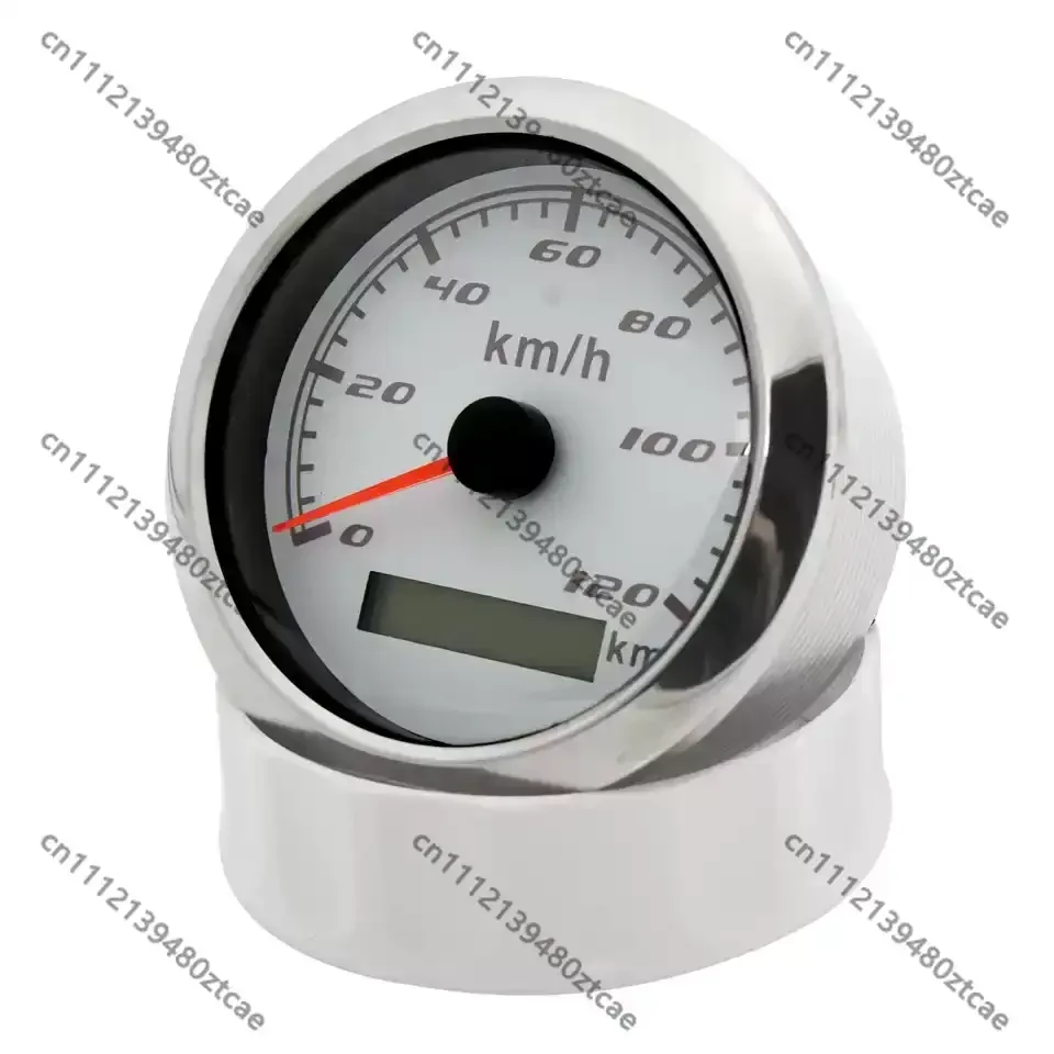 Vehicle & Marine GPS Speed Gauge, 30-200km/h Odometer With GPS Antenna, Car Boat Digital Mileage Dashboard Meter