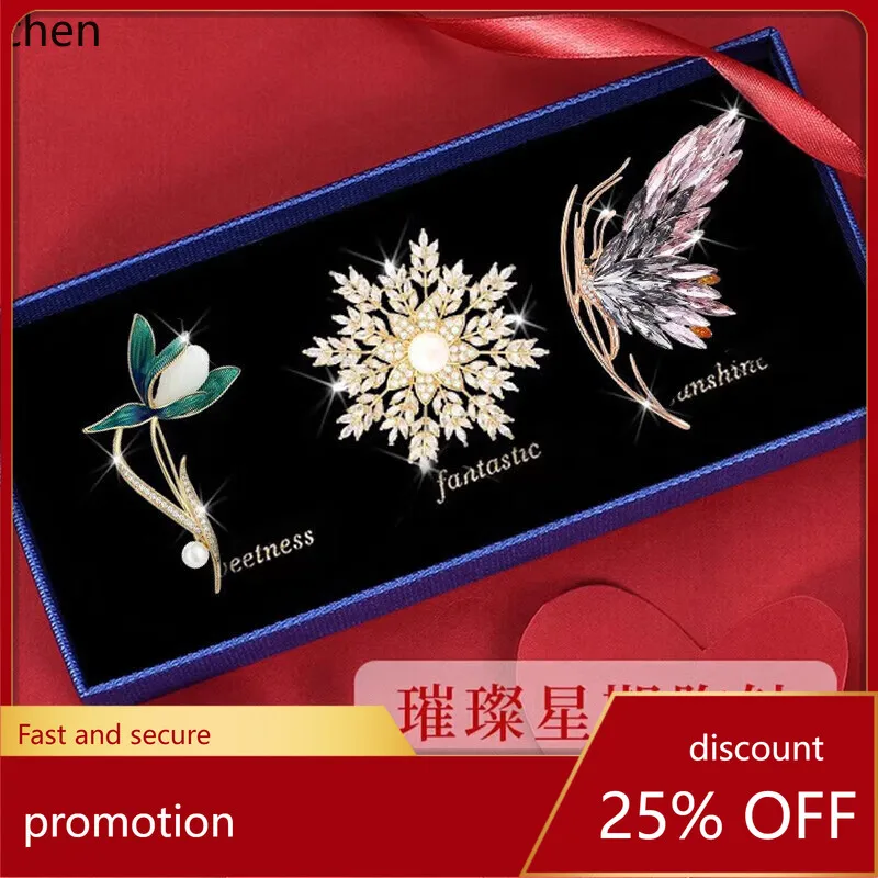 

Zml brooch set: high-end brooches, premium pearl corsage pins, birthday gift for her