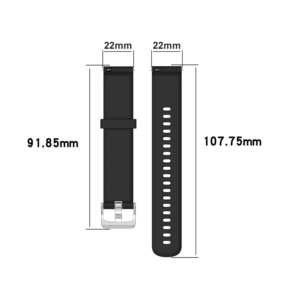 22mm นาฬิกาข้อมือซิลิโคนสำหรับ Samsung Galaxy/ Huawei GT 4 smartwatch Watch band กีฬาสายรัดข้อมือสำหรับ amazfit GTR 4