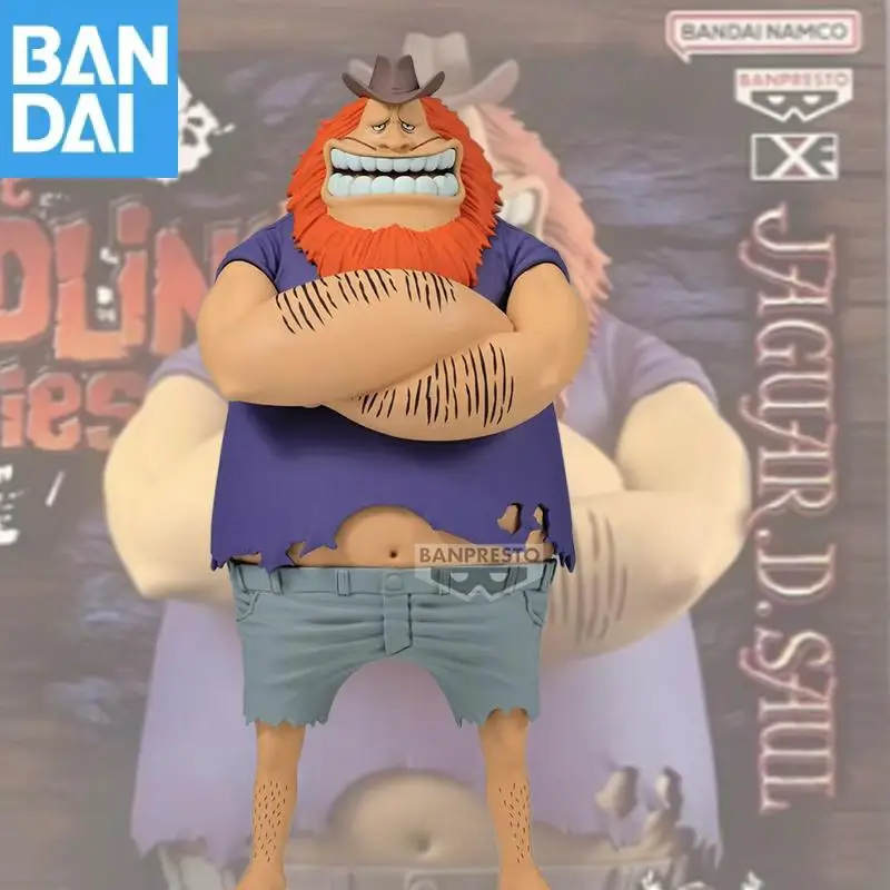 Na Stanie Bandai Namco Banpresto One Piece Jaguar D. Saul Dxf Seria Grandline Specjalna Ozdoba na Biurko Figurka Model Zabawka Prezent