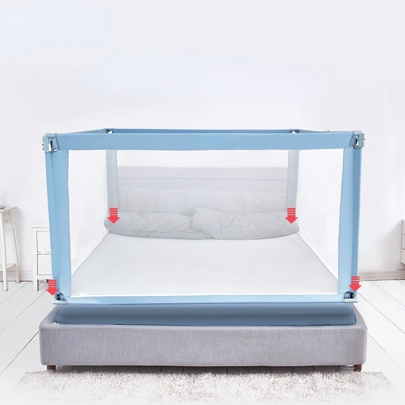 Recinzione di sicurezza con zanzariera culla recinzione anti-caduta comodino Guardrail letto anticaduta per bambini yurta