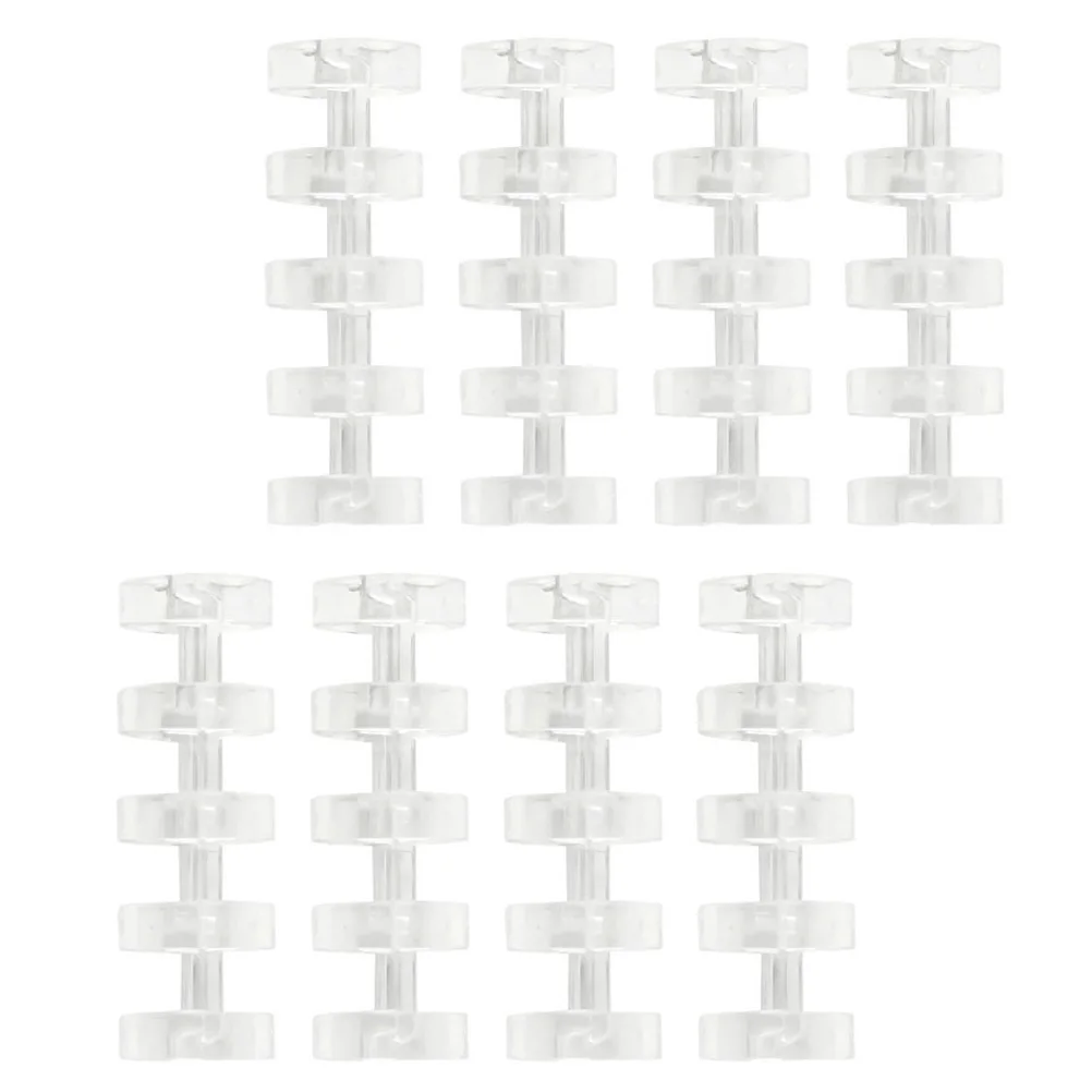 

8pcs Creative Loose Leaf Binders Segmented File Clips Stationery Supplies Scrapbooking Art Students Office Five-Hole