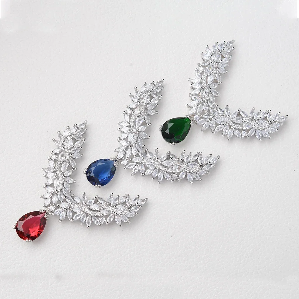 55*57mm Women's 1pc Women's  Silver Paved CZ Necklace Pendant DIY Jewelry Findings