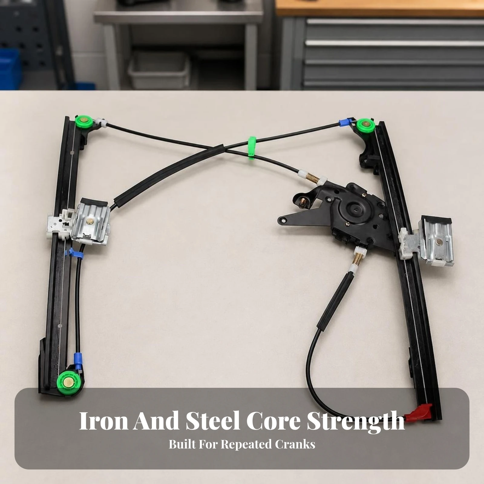 Front Left Window Regulator Smooth Manual Window Regulator Vehicle Glass Lift Mechanism Long-Lasting Long-Lasting