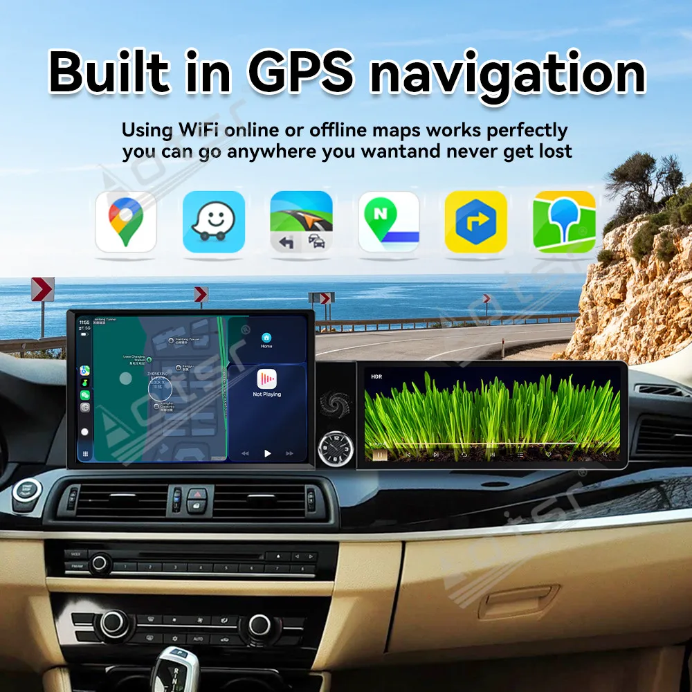 25.4“ Android Screen For BMW 5 Series 2010~2017 Car Multimedia Automotive Carplay Auto GPS Navigation Car Radio Stereo Head Unit