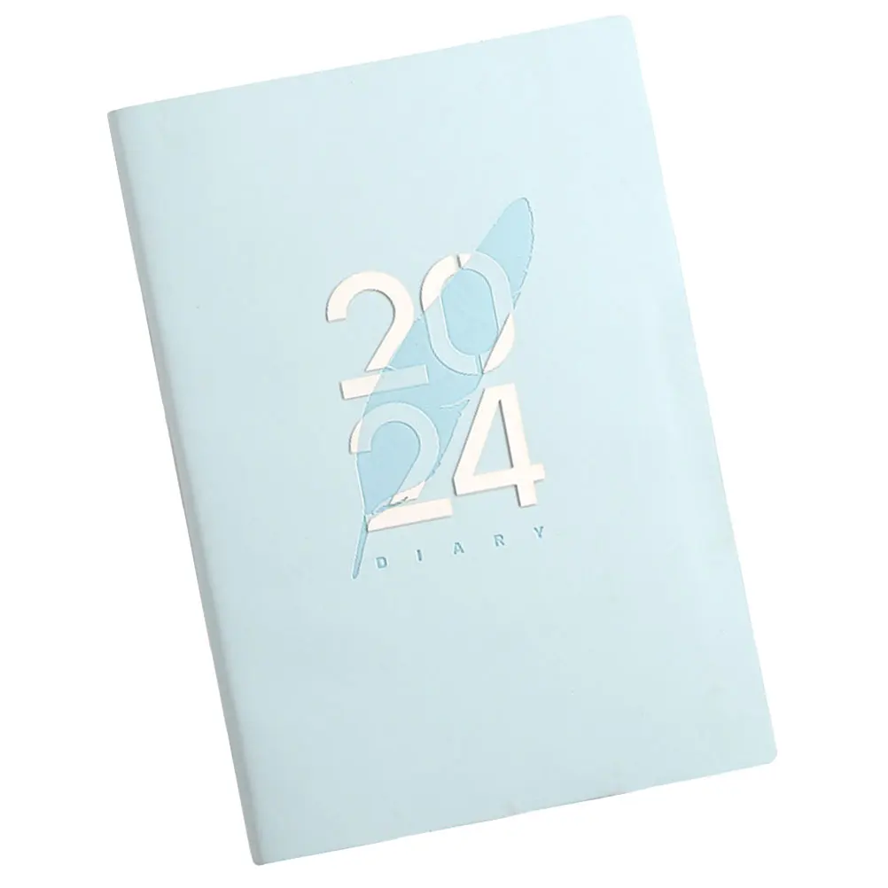 

2024 Daily Planner Agenda Book Blue Task Management Notebook Study Calendar Weekly Plan Pad Schedule Notepad