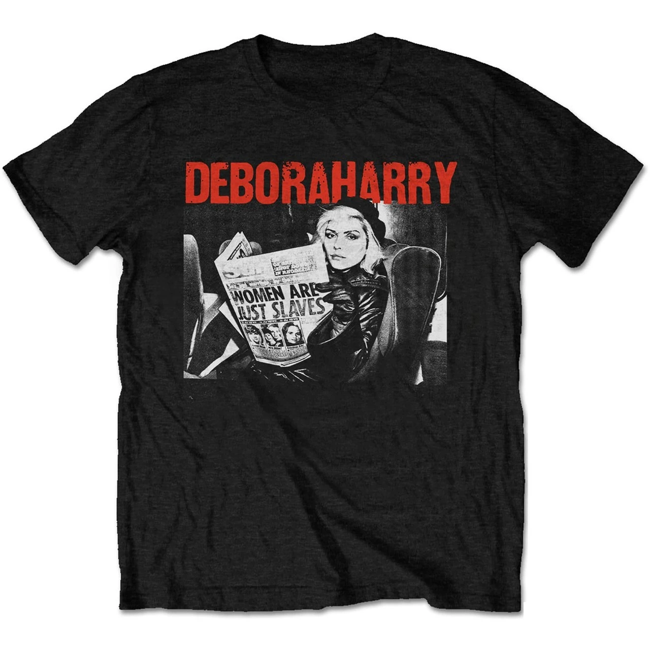 

Debbie Harry Women Are Just Slaves Мужская и женская свободная футболка с короткими рукавами и графическим принтом, повседневная круглая роскошная футболка на весь год