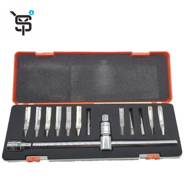 14Pcs Key Bits with Hand for Lots of Lock Locksmith Lock Pick Tools Set