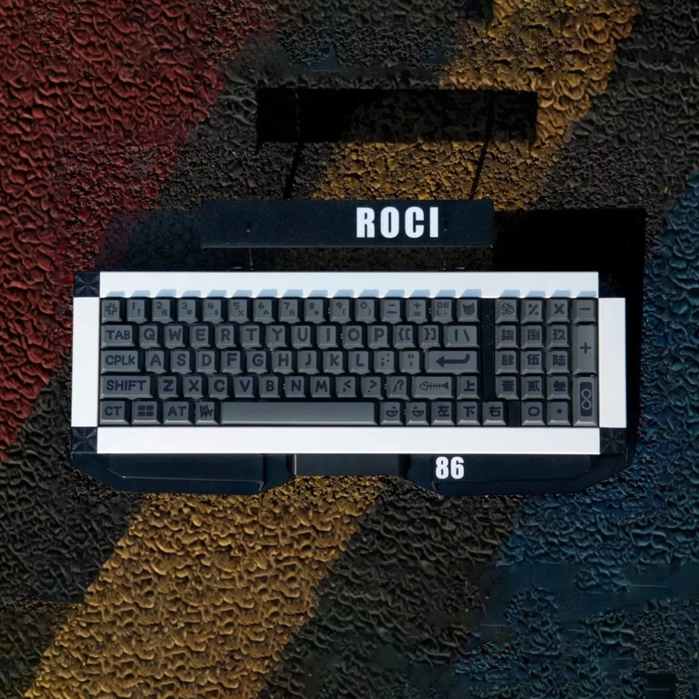 

142 Keys Cherry Profile Keycaps PBT Dye Sublimation Grey Animal Party KeyCap For Gaming Mechanical Keyboard MX Switches