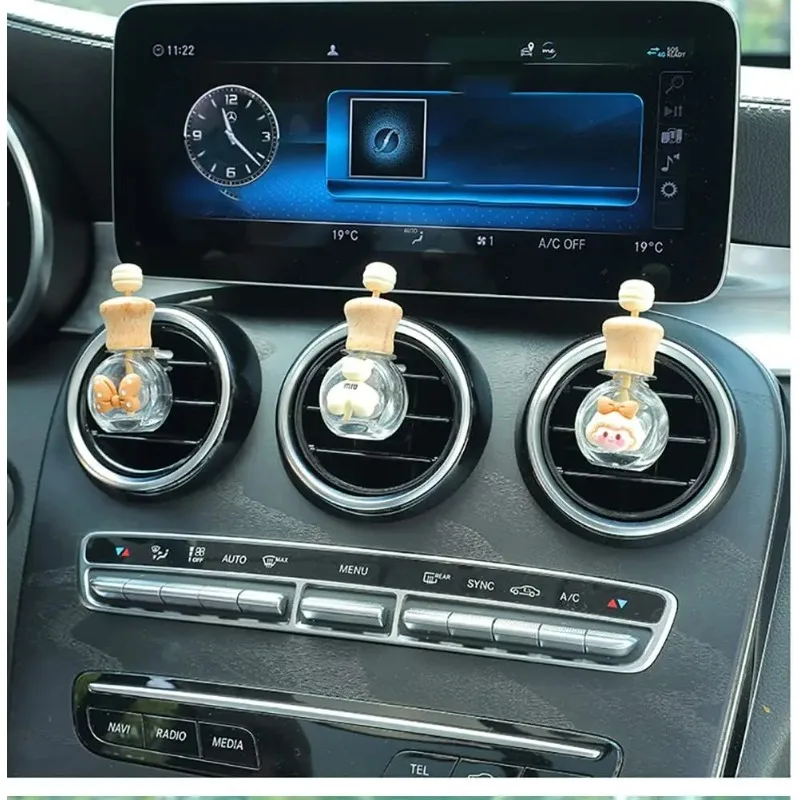 1-20PCS Car Air Freshener Vent Clip 360 Degree Rotating Holder for Perfume Bottle DIY Interior Decoration Accessory