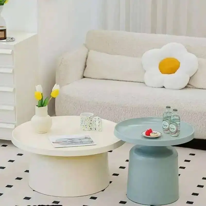 

Storage Round Nordic Modern Coffee Tables Luxury Simple Side Table Makeup Modular Sofa Table Designer Center Tables Auxiliary