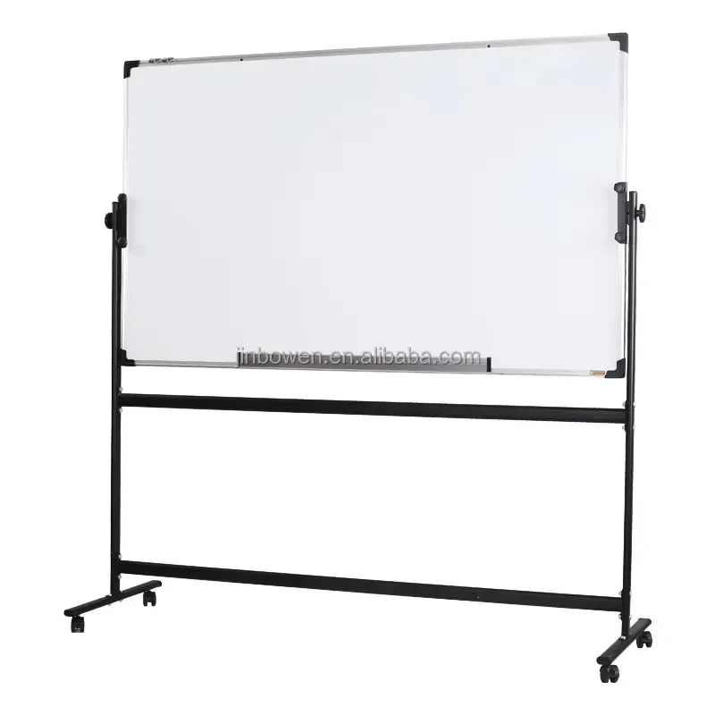 KBW Double Sides Writing Dry Erase Board 48x36 Inch Foldable Mobile Rolling Magnetic Whiteboard Office Classroom Home School