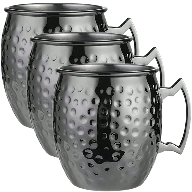 

550ml Cocktail Wine Cup Moscow Mule Mug Stainless Steel Beer Cup Coffee Bar tools Drinkware for Ramadan drinkware