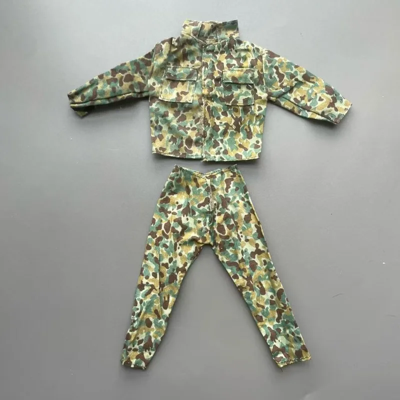Conjunto de calças e casaco de combate da selva, soldado masculino, escala 1/6, modelo de presente para figuras de ação de 12 '', acessório de boneca corporal