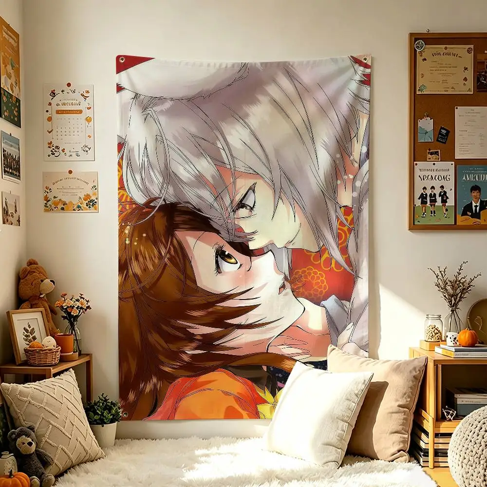 T-Tomoe N-Nanami K-Kamisama Kiss Home Decor Wall Hanging Vertical Flags Indoor Outdoor