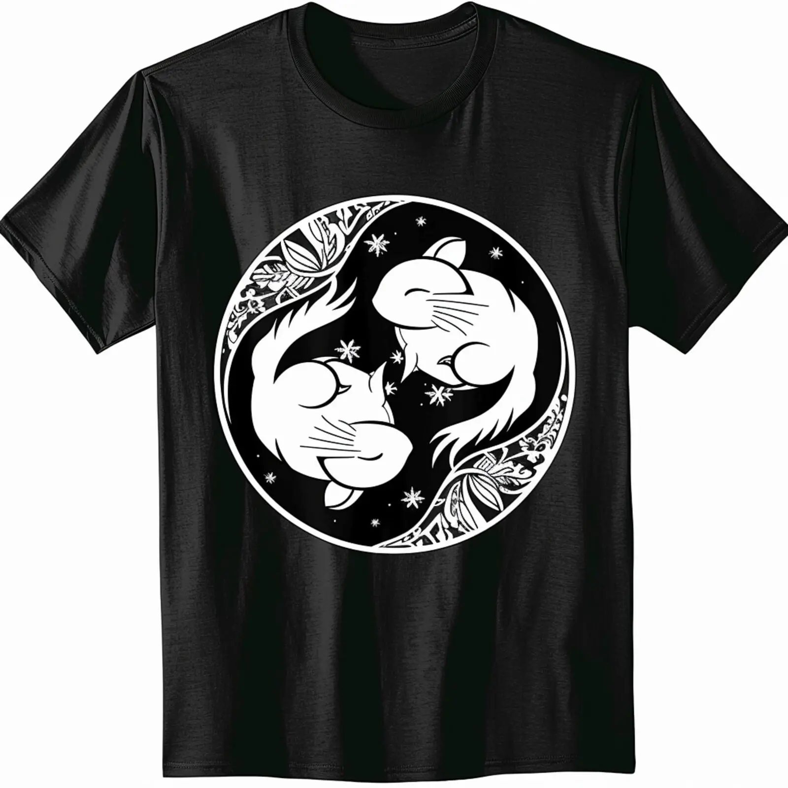 

Embrace the balance of with our unique Rat sign design on this black tshirt