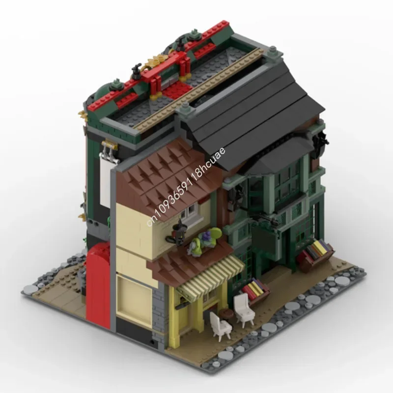 1062pcs MOC Diagon Alley Ministry Magic Harry Model Building Blocks Architecture Modular Assemble Birthday Toys Festival Gifts view 4