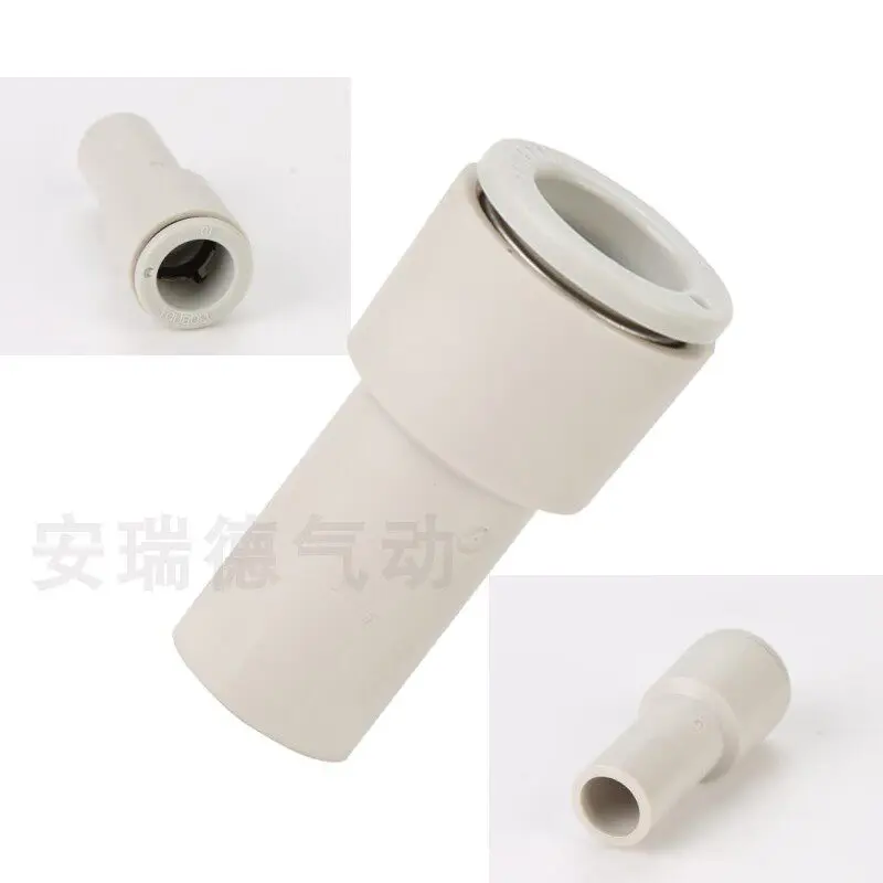 KQ2R04-06 KQ2R06-08 KQ2R08-10 KQ2R10-12 Pneumatic Reducer Fitting One Touch Push Fit Reducing Air Tube Connector