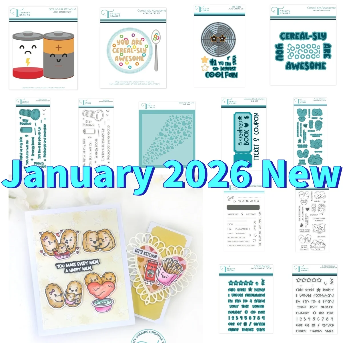 Valentine Kisse Fan Souper Power Star Rating Metal Cutting Dies Clear Stamps Stencil For DIY Scrapbook Paper January 2026 New