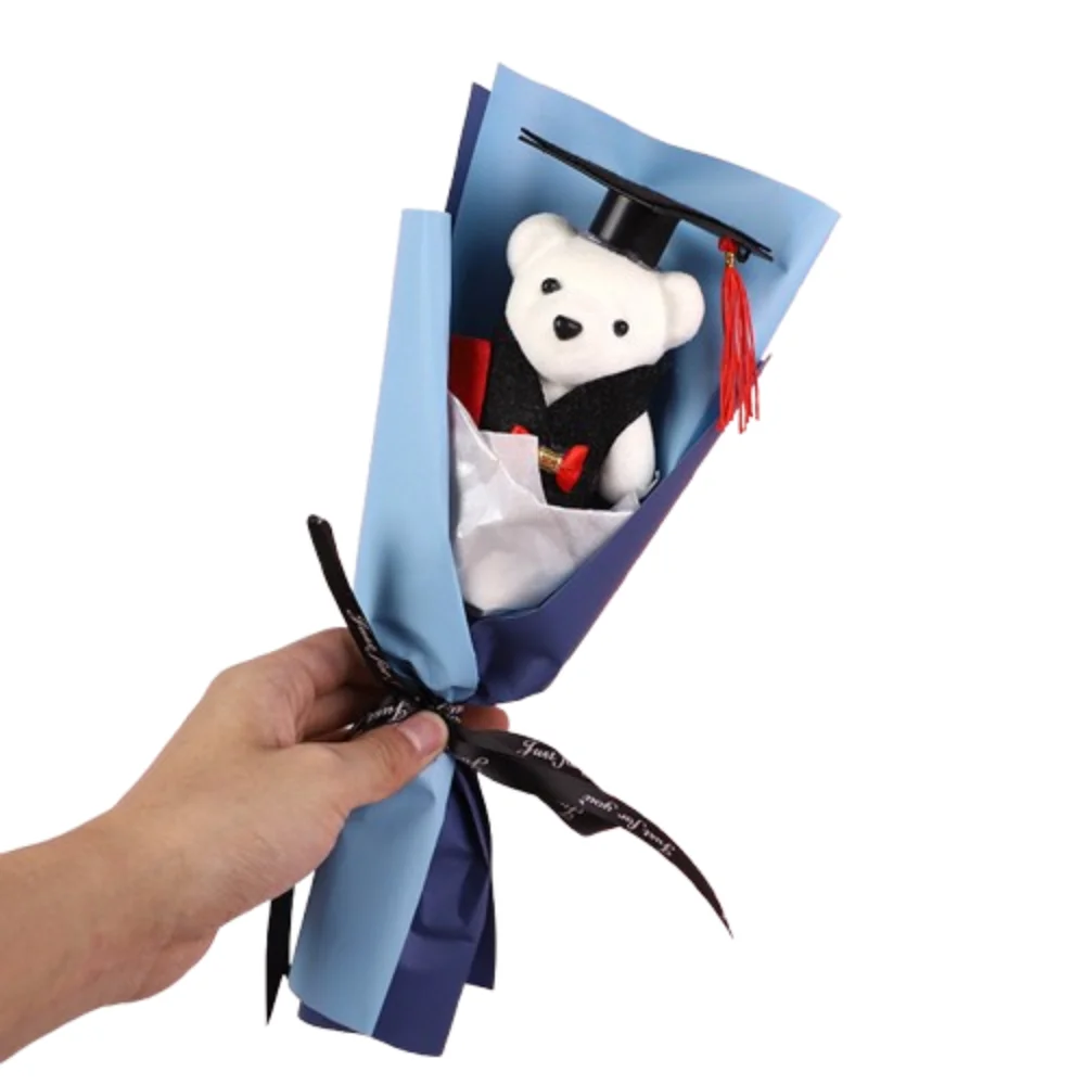 

Creative Chic Graduation Bear Bouquet Lovely Elegant Bear Plush Bouquet Cartoon Graduation Gift Birthday Party