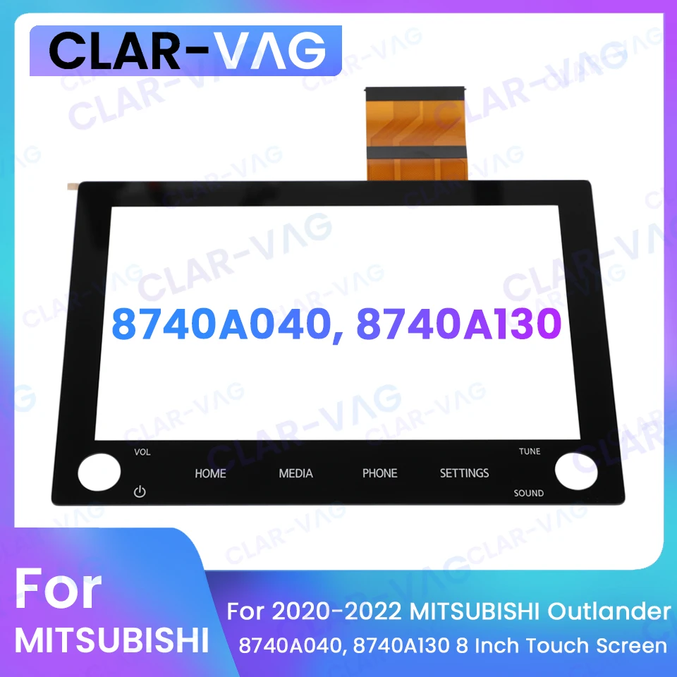 

For MITSUBISHI Outlander 2020- 2022 8 Inch Touch Screen Digitizer Car Radio DVD Player GPS Navigation 8740A130 8740A040