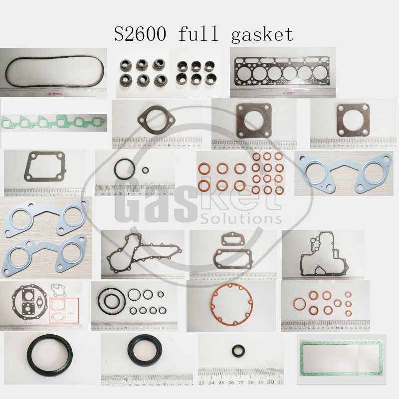 

Full Gasket Set With Head Gasket For Kubota S2600 15611-03310 6 Cylinder