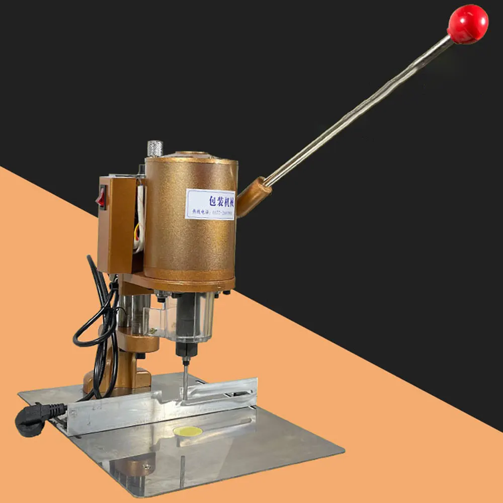 Electric punching machine thickness 5cm hand pressure tag Hole Puncher round punching hollow for paper, cloth, leather, PVC