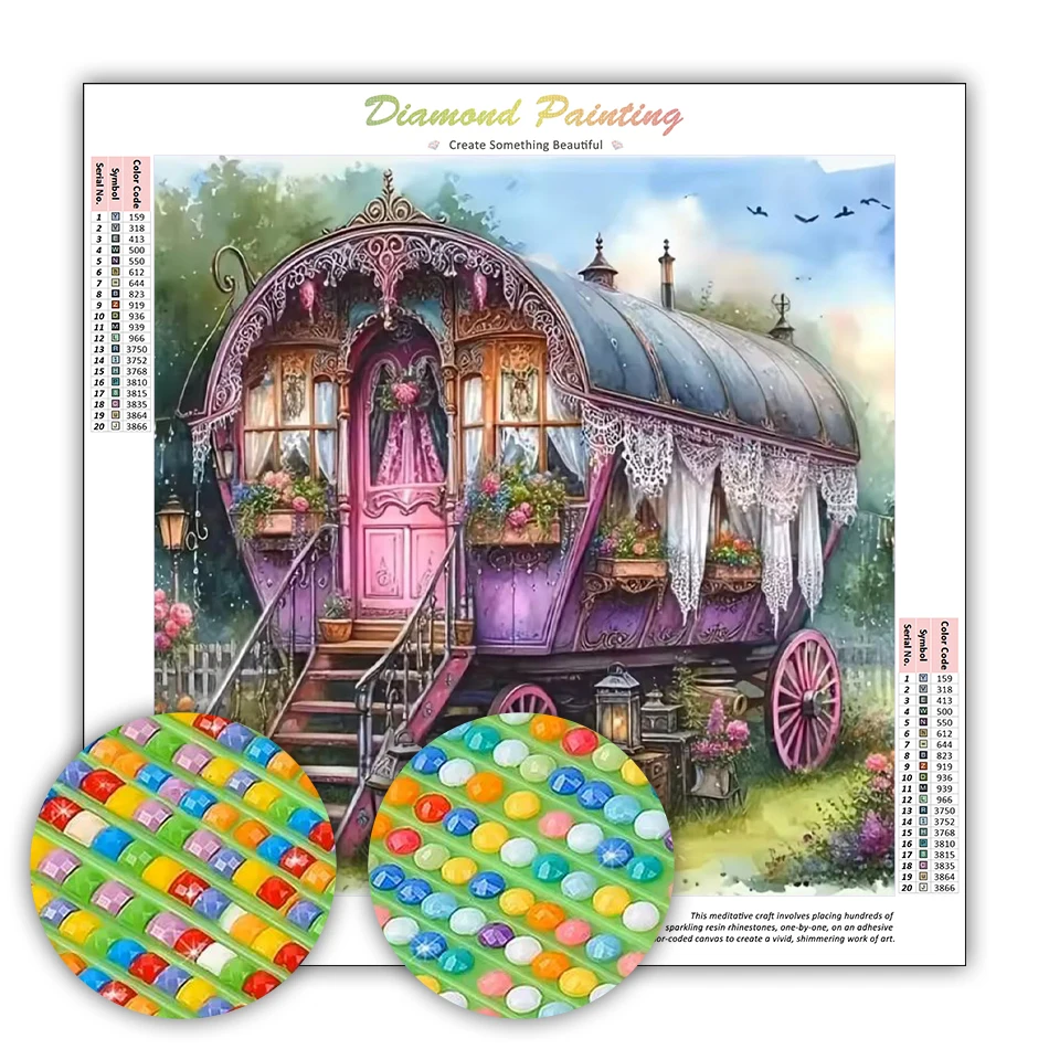 GATYZTORY 5d Diamond Painting Kits For Adults Crafts Diy Set Stitch Products Landscape Create Wall Art Picture Adult Diamond Art