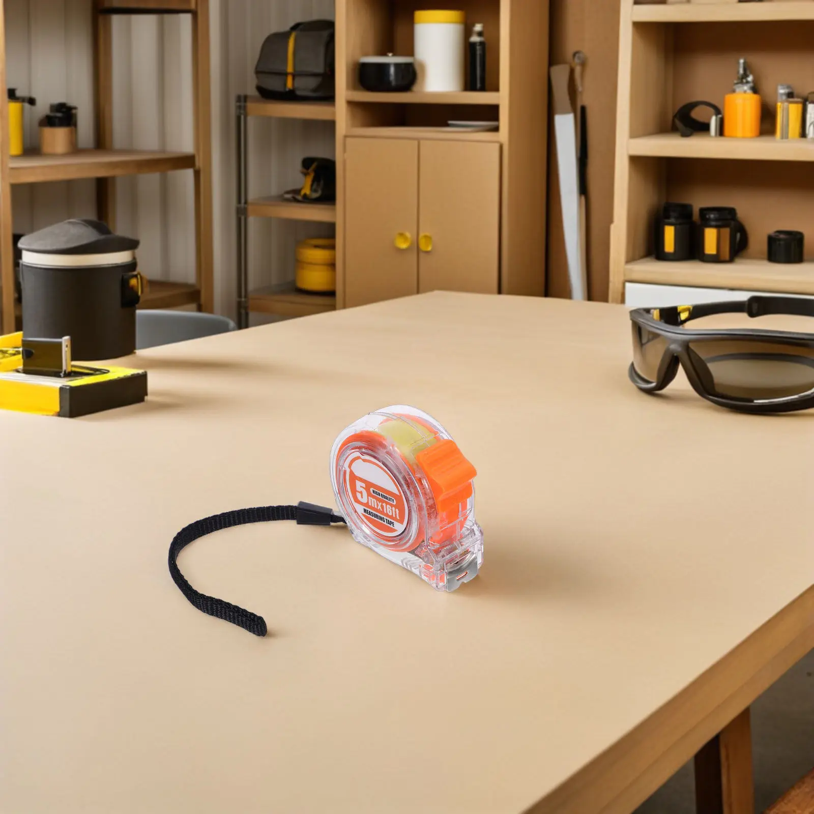 2Pcs Transparent Retractable Tape Measure Dual Metric Inch Small Pocket Size Mini Measuring Tape for DIY Crafts Construction