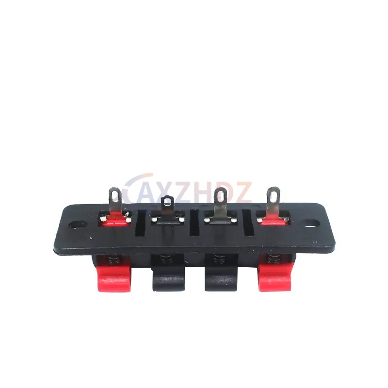 10 PCS Plastic 2/4 Positions Connector Terminal Push In Jack Spring Load Audio Speaker Terminals Breadboard Amplifier Test Clip
