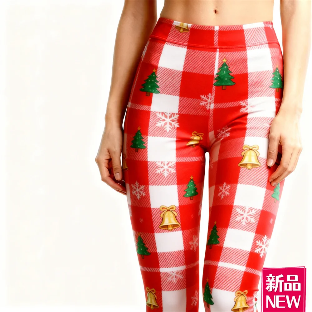 3D مطبوعة الأزياء منقوشة الرسم عيد الميلاد طماق المرأة في الهواء الطلق عارضة الرياضة السراويل المرنة الإبداعية مهرجان حزب الملابس