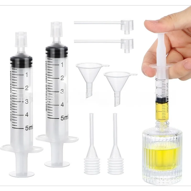

5ml perfume replenishment tool set, 8-piece plastic transparent perfume dispenser transfer tool set, perfume funnel cosmetic dis