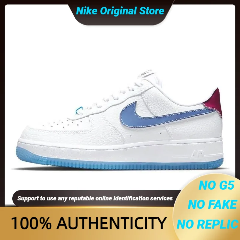 

Nike Air Force 1 Low "uv Reactive Swoosh" Sneakers Shoes Da8301-101 With Original Box