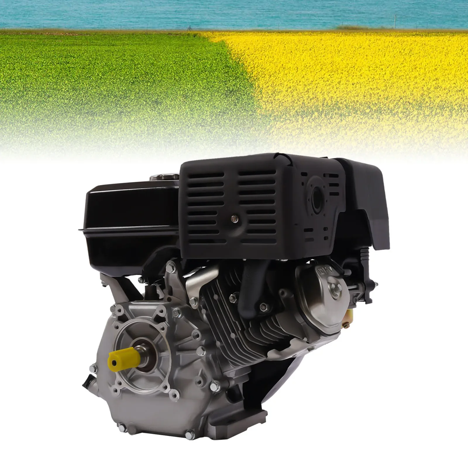 ポータブル発電機 420cc ガス駆動 9700W 15HP 4 ストローク ホームバックアップ & RV 対応 ブラック