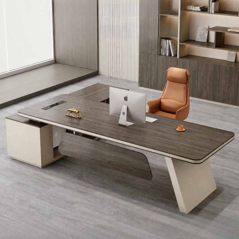 T*-Office desk Boss desk and chair set - Simple and modern design Leadership and management desk Chairman and president*