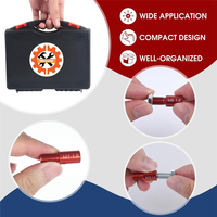 A45Z-Nut And Bolt Thread Checker - 26PCS(14 Inch & 12 Metric) Identifier Gauge Set Bolt Sizing Gauges