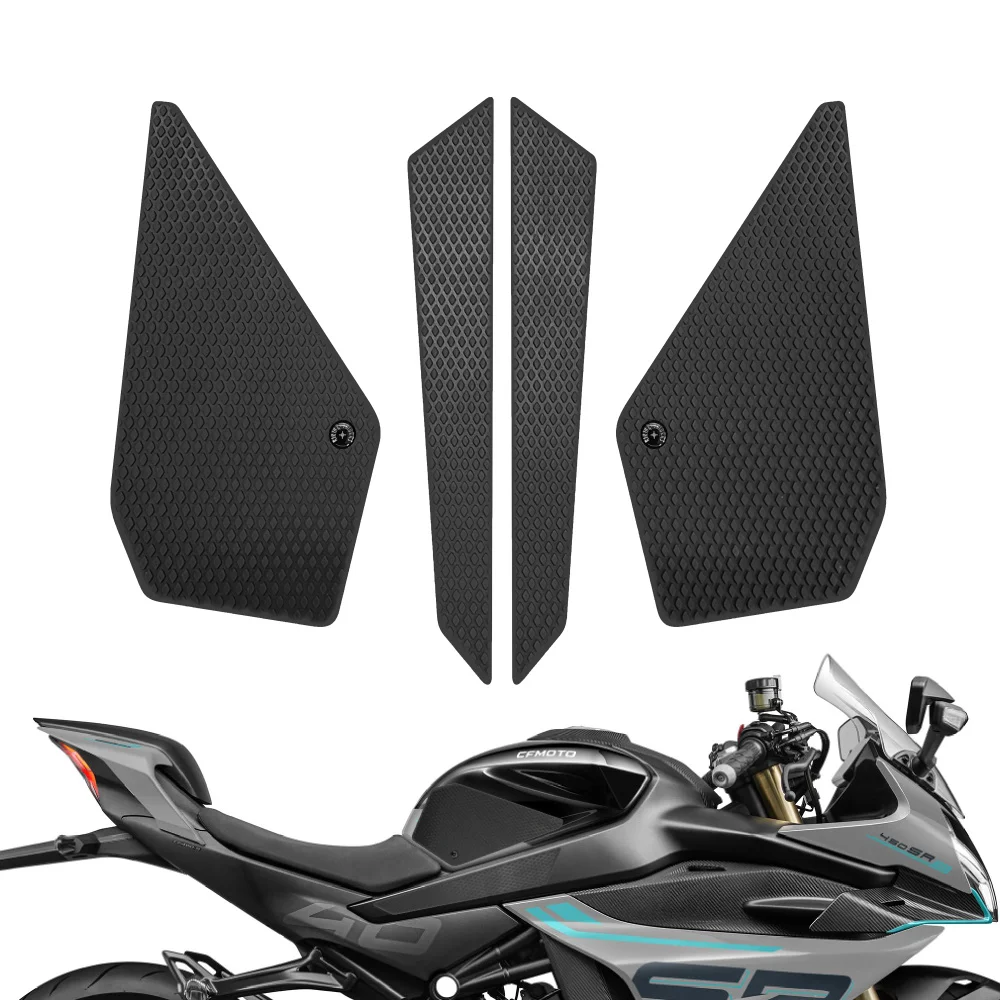 For CFMOTO 450SS 450SR 2023 to 2026 Motorcycle Tank Traction Pad Anti Slip Sticker Gas Knee Grip Protector
