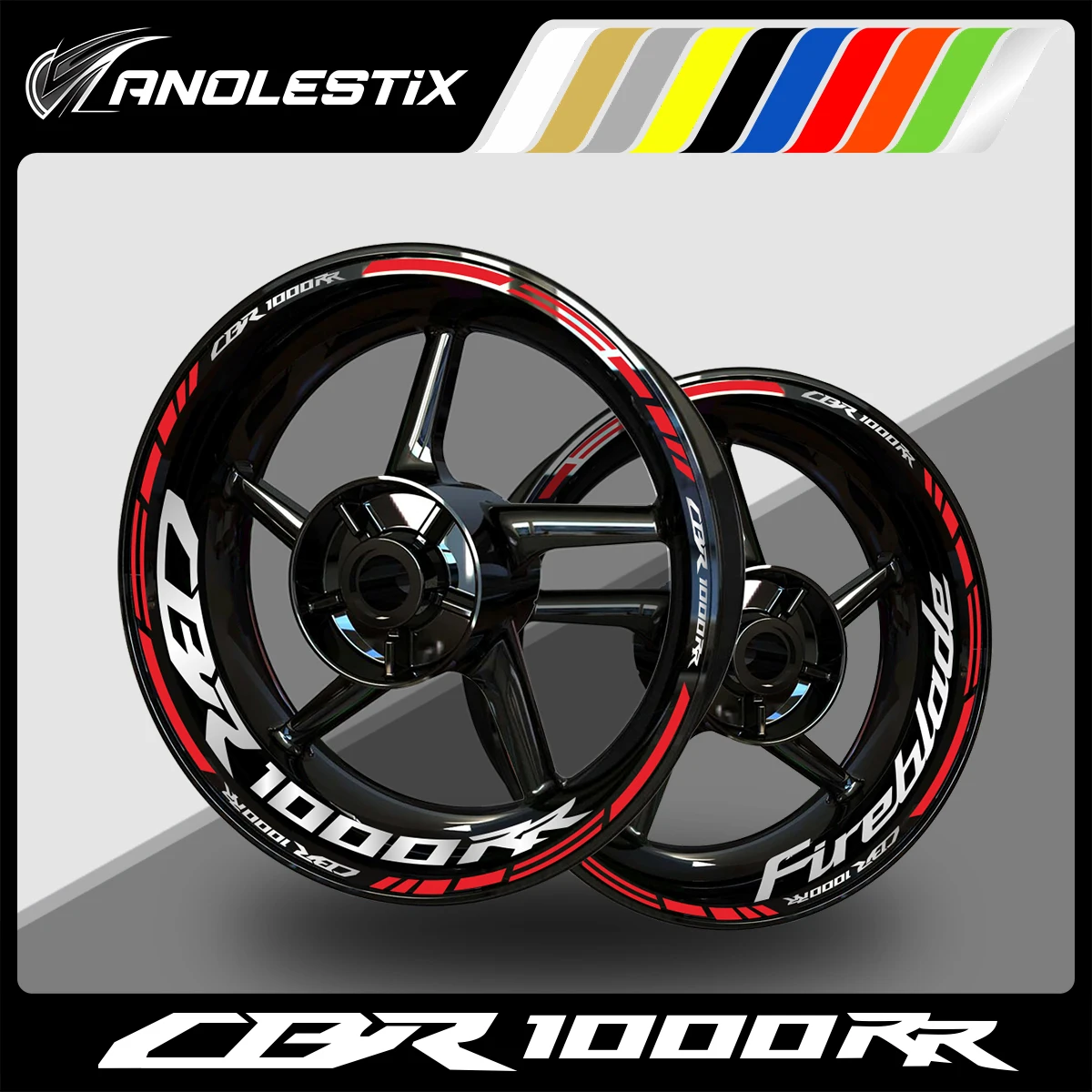 

AnoleStix Reflective Motorcycle Wheel Sticker Hub Decal Rim Stripe Tape For Honda CBR 1000RR 2024 2023 2022 2021 2020 2019 2018