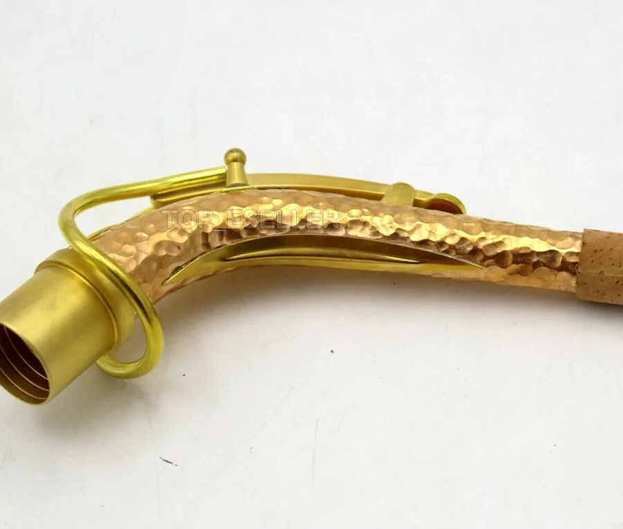 اليد مطروق الفوسفور النحاس ألتو ساكسفون SAX الرقبة SBA الرقبة 24.5 مللي متر Unlacquer