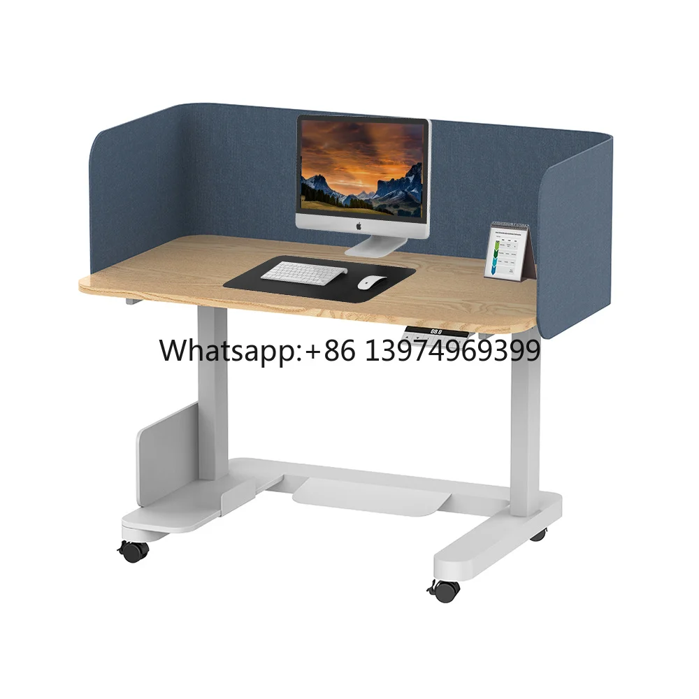 Modern Design Adjustable Height Sit Standing Desk Office Desks for Computer Workstation Sit Stand Mobile Desk