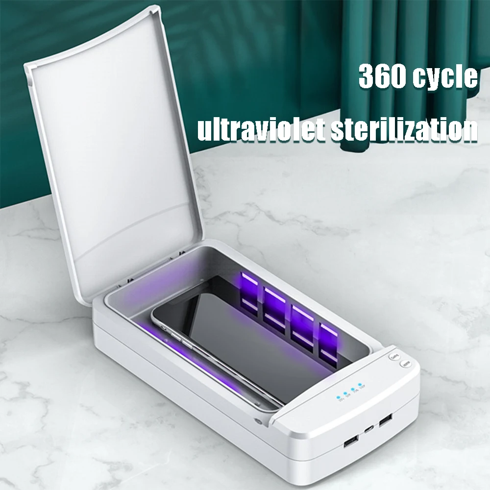 Mobile Phone Sterilizer Multifunctional Portable Mobile UV Disinfection Sterilization Box UV Disinfection Box