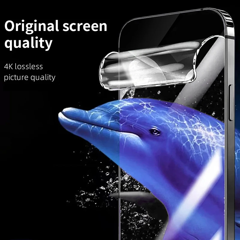 4 Piezas Película de Hidrogel para iPhone 14 11 13 12 15 16 Pro Max, para iPhone 15 16 14 Plus 12 13 Pro 16e Película de Cobertura Completa 4