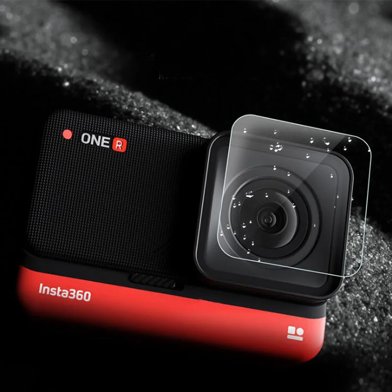 硬質ガラススクリーンプロテクターためInsta360 1 r/rsツイン1インチ版4 18kアクションカメラライカレンズ液晶保護フィルム