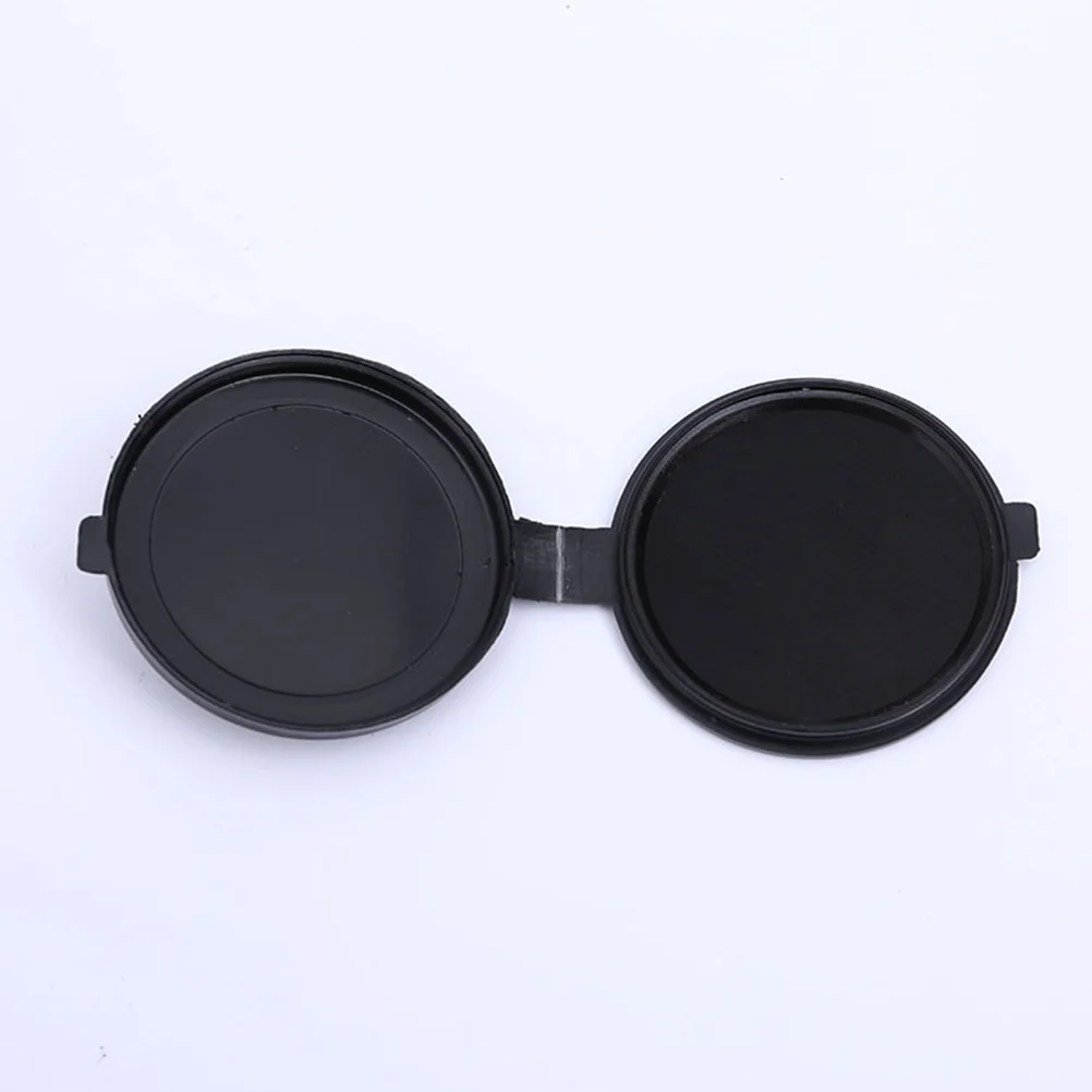 4Pcs Fingerprint Ink Pad Black Portable Compact Thumbprint Ink Mat for Identification Notary Stamp Security Privacy Protection