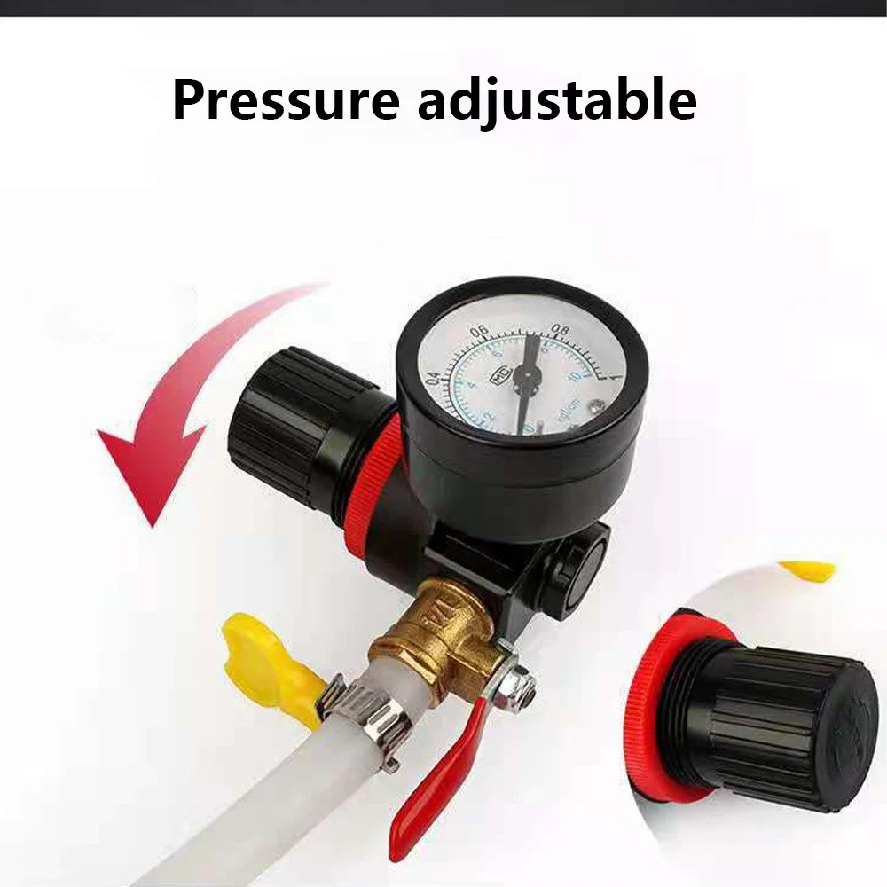 Car Coolant Water Tank Leakage Detector Universal Pressure Tester Gauge Tool Durable Car Cooling System Tester Radiator