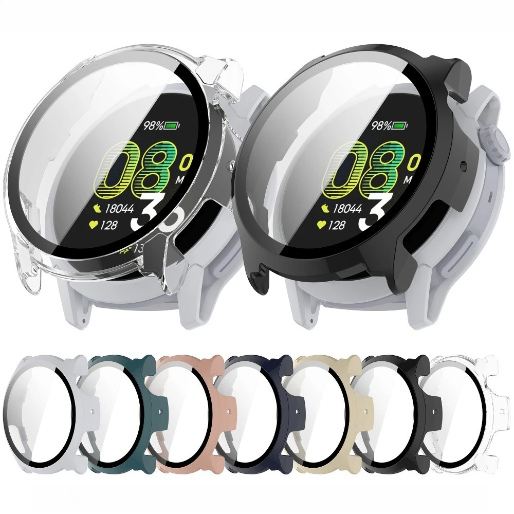 Glass+Case for COROS PACE 4 Smart Watch Screen Protector PC Hard Anti-scratch Cover Protective Shell for COROS PACE4 Accessories