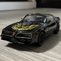 1:32 Pontiac Firebird trans am Car Central Control Ornament Miniature Metal Vehicle Trendy Auto Accessory Small Home Decorations