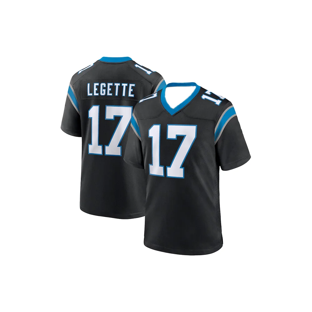 24-25 Adult Carolina American Football Jersey Rugby Jersey Sportswear Training Jersey T-shirt Panthers Legette 17 Number